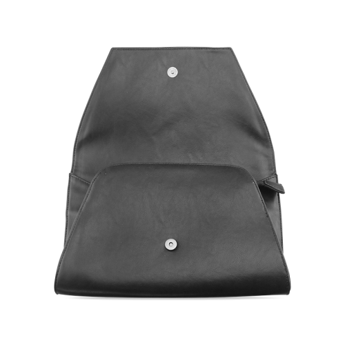 Teal Glitter Stripe Clutch Bag (Model 1630)