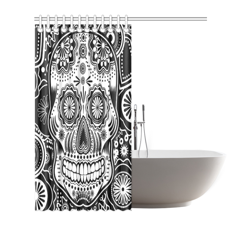 sugar skull Shower Curtain 66"x72" ID D219844