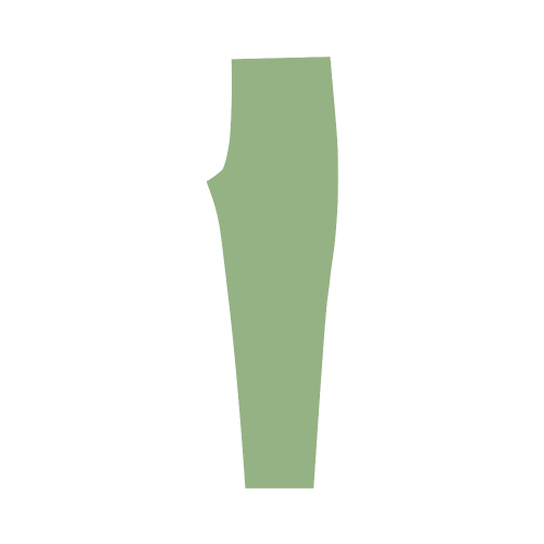 Green Tea Color Accent Capri Legging (Model L02)