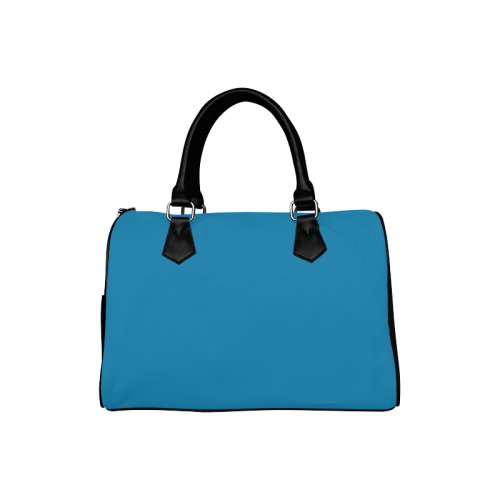 Methyl Blue Color Accent Boston Handbag (Model 1621)