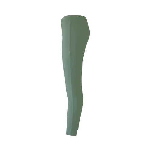 Vineyard Green Color Accent Cassandra Women's Leggings (Model L01)