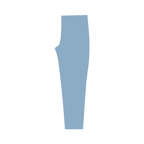 Dusk Blue Color Accent Capri Legging (Model L02)