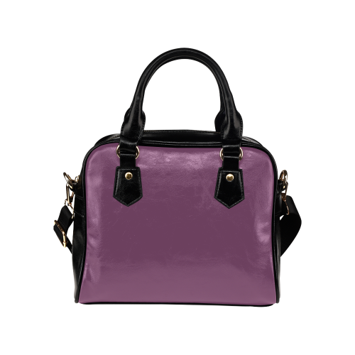Amethyst Color Accent Shoulder Handbag (Model 1634)