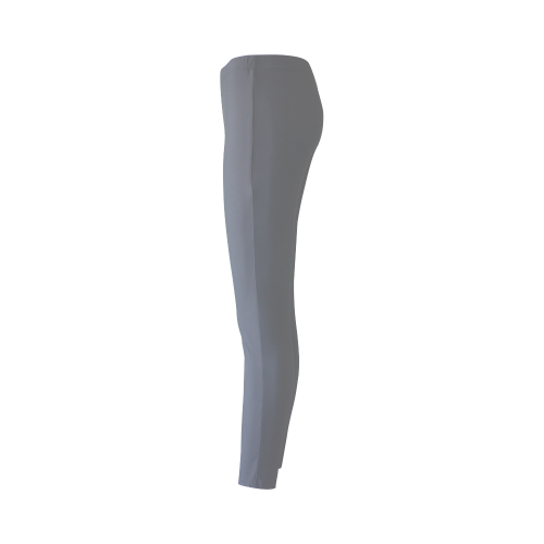 Steel Gray Color Accent Cassandra Women's Leggings (Model L01)