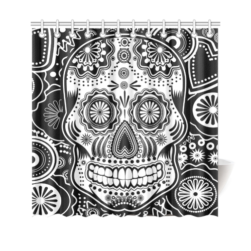 sugar skull Shower Curtain 69"x70"