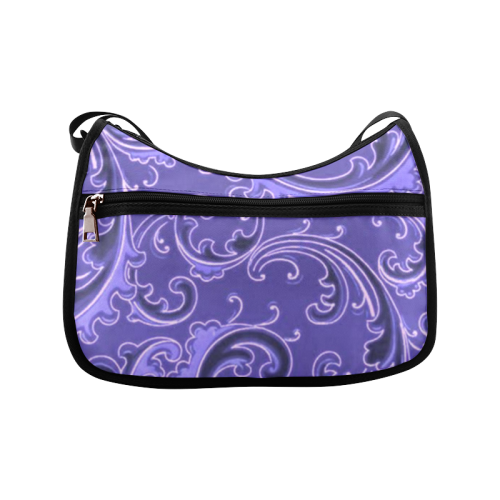 Vintage Swirls Curlicue Lavender Purple Crossbody Bags (Model 1616)