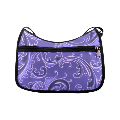 Vintage Swirls Curlicue Lavender Purple Crossbody Bags (Model 1616)