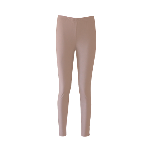 Cafe au Lait Color Accent Cassandra Women's Leggings (Model L01)