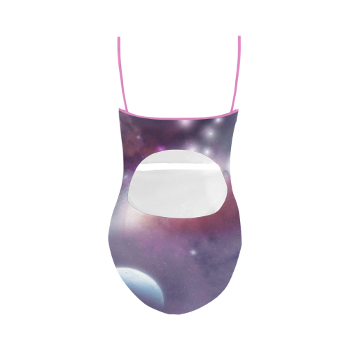 Pink Space Dream Strap Swimsuit ( Model S05)