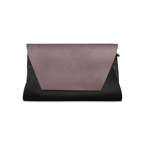 Deep Mahogany Color Accent Clutch Bag (Model 1630)