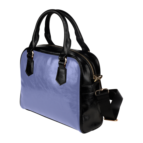 Deep Periwinkle Color Accent Shoulder Handbag (Model 1634)