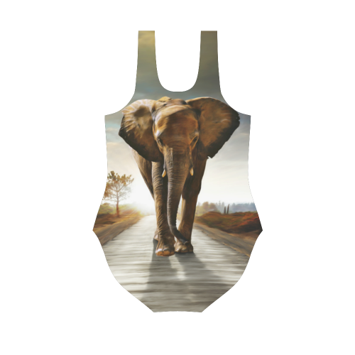 The Elephant Vest One Piece Swimsuit (Model S04)