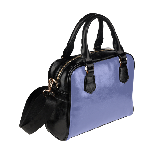 Deep Periwinkle Color Accent Shoulder Handbag (Model 1634)