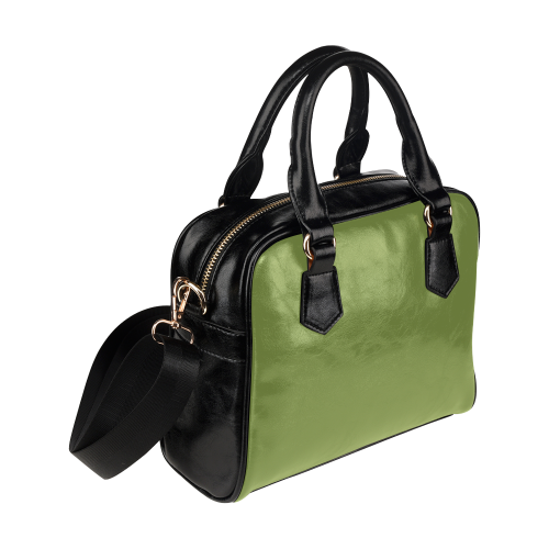 Peridot Color Accent Shoulder Handbag (Model 1634)