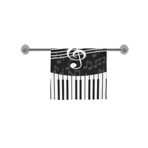 Stylish Music Piano Keys and Treble Clef Custom Towel 16"x28"