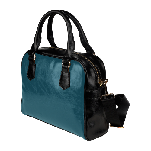 Blue Coral Color Accent Shoulder Handbag (Model 1634)