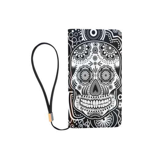 sugar skull Men's Clutch Purse （Model 1638）