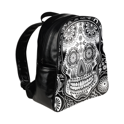 sugar skull Multi-Pockets Backpack (Model 1636)