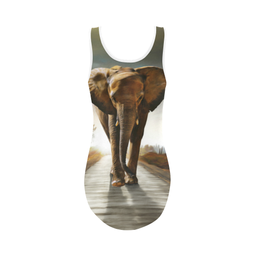 The Elephant Vest One Piece Swimsuit (Model S04)