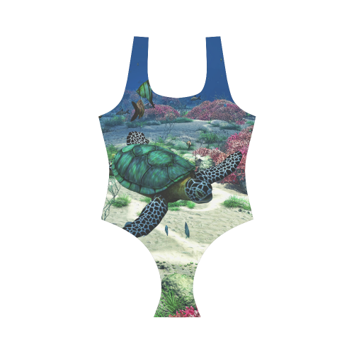Sea Turtle Vest One Piece Swimsuit (Model S04)