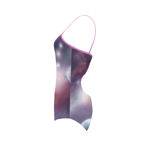 Pink Space Dream Strap Swimsuit ( Model S05)