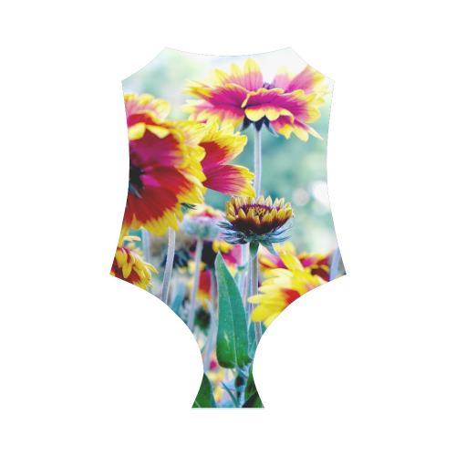 Under the flowers Strap Swimsuit ( Model S05)