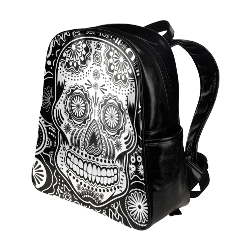 sugar skull Multi-Pockets Backpack (Model 1636)