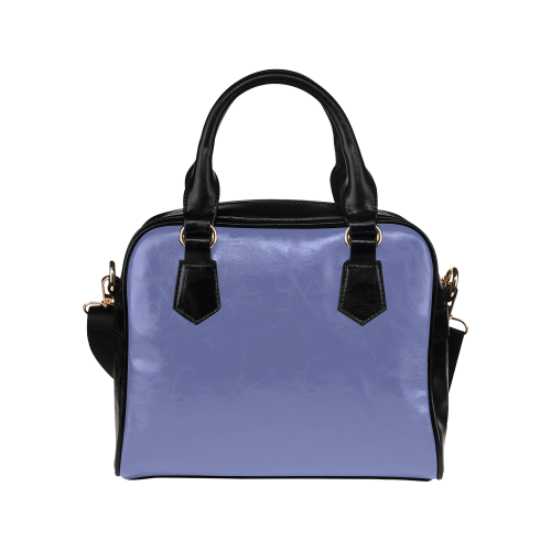 Deep Periwinkle Color Accent Shoulder Handbag (Model 1634)