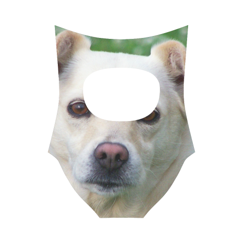 Dog face close-up Strap Swimsuit ( Model S05)