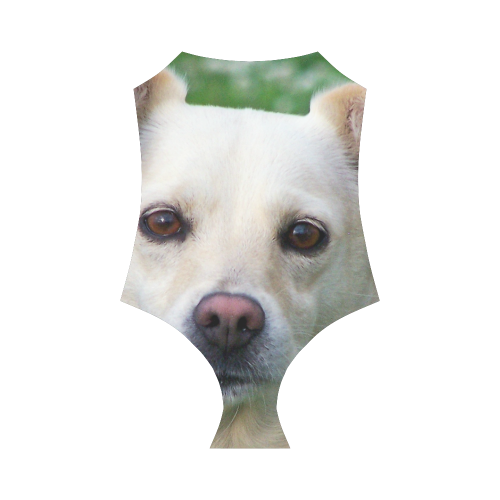 Dog face close-up Strap Swimsuit ( Model S05)