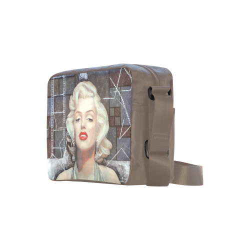 Marilyn Monroe, Old Hollywood, celebrity portrait, Classic Cross-body Nylon Bags (Model 1632)