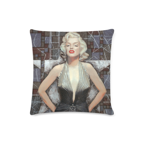 Marylin Monroe Custom Zippered Pillow Case 16"x16"(Twin Sides)