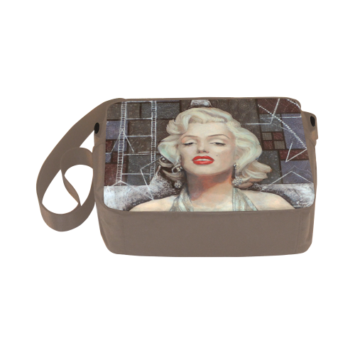 Marilyn Monroe, Old Hollywood, celebrity portrait, Classic Cross-body Nylon Bags (Model 1632)