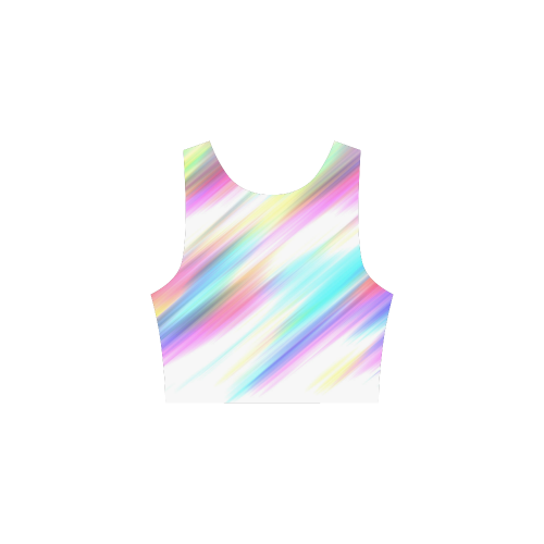 Rainbow Stripe Abstract Atalanta Sundress (Model D04)