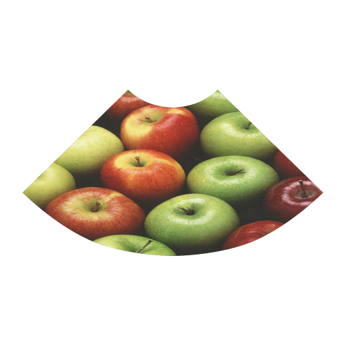 Red and Green Apples Displayed In A Pattern Atalanta Sundress (Model D04)
