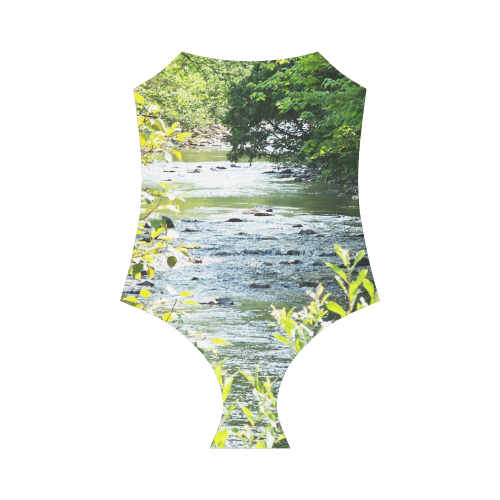 River Runs Through it Strap Swimsuit ( Model S05)