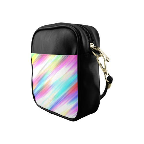 Rainbow Stripe Abstract Sling Bag (Model 1627)