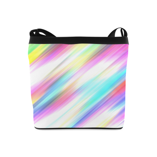 Rainbow Stripe Abstract Crossbody Bags (Model 1613)