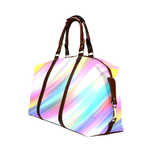 Rainbow Stripe Abstract Classic Travel Bag (Model 1643)