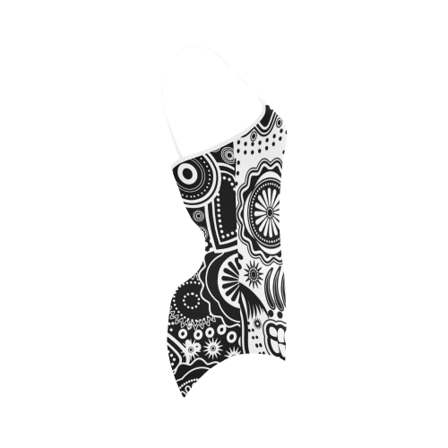 sugar skull Strap Swimsuit ( Model S05)