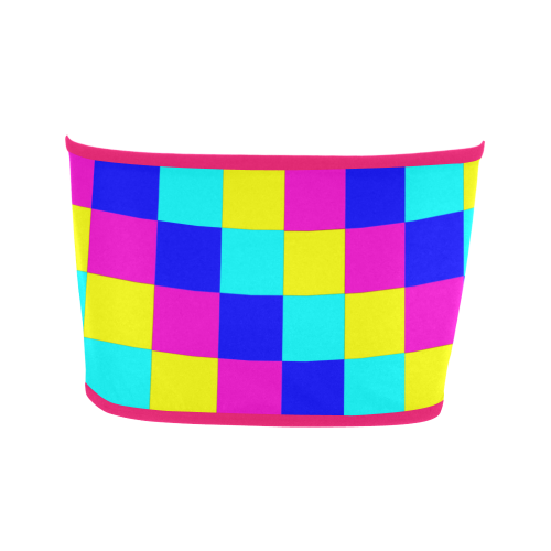 Multicolored Squares 4 Bandeau Top