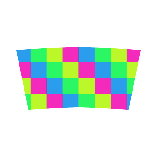 Multicolored Squares 6 Bandeau Top