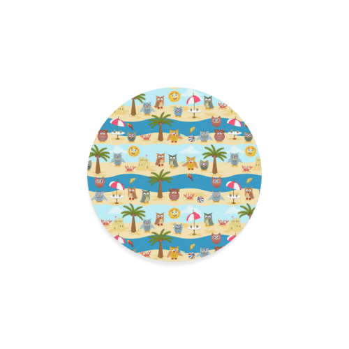 summer owls Round Coaster