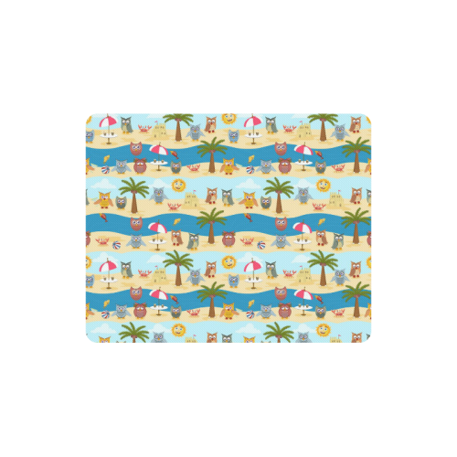 summer owls Rectangle Mousepad