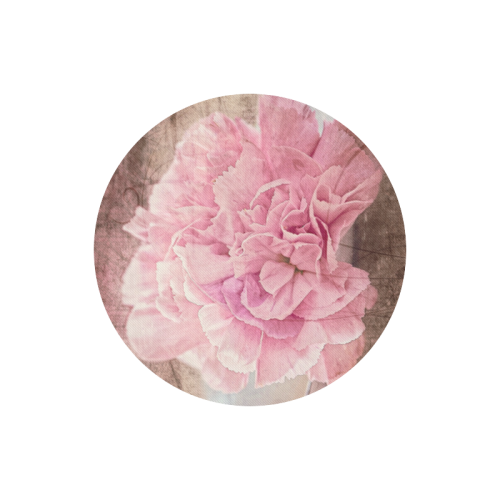 Vintage carnations on a spoon Round Mousepad
