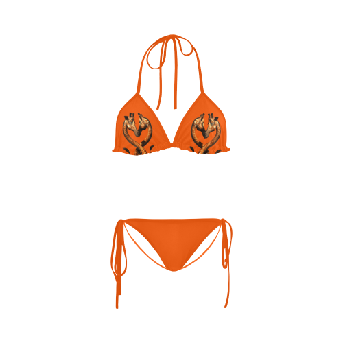 Funny giraffe Custom Bikini Swimsuit