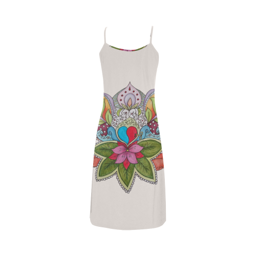 Alive beige Alcestis Slip Dress (Model D05)