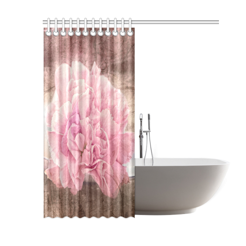 Vintage carnations on a spoon Shower Curtain 60"x72"