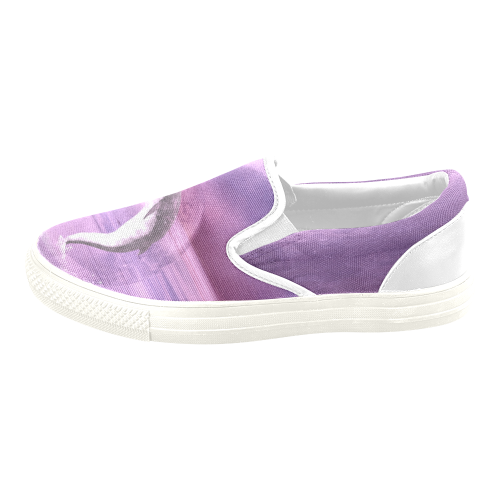 Dream Of Dolphins Men's Unusual Slip-on Canvas Shoes (Model 019)