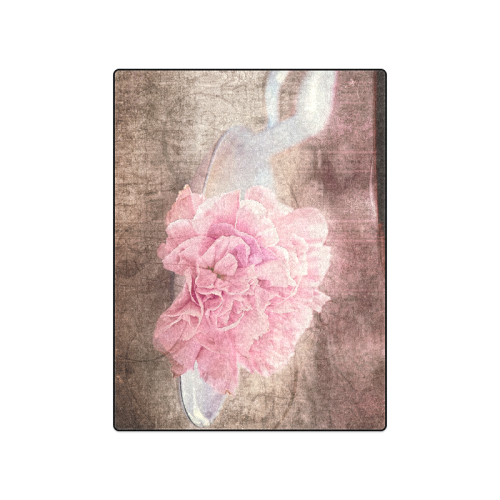 Vintage carnations on a spoon Blanket 50"x60"